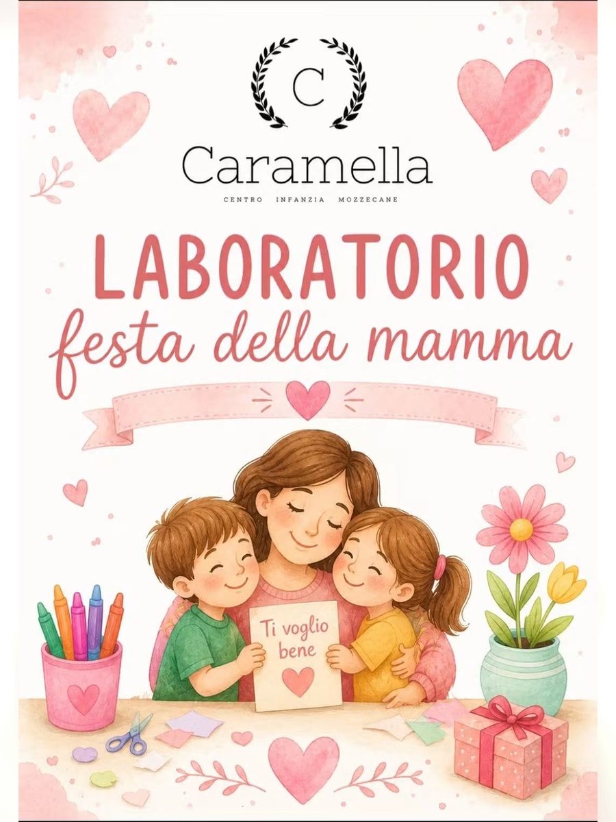 Tavola del laboratorio per la festa della mamma