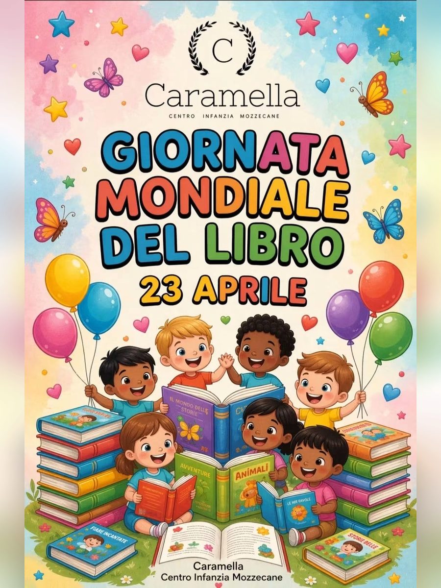 Tavola della giornata mondiale del libro, il 23 aprile