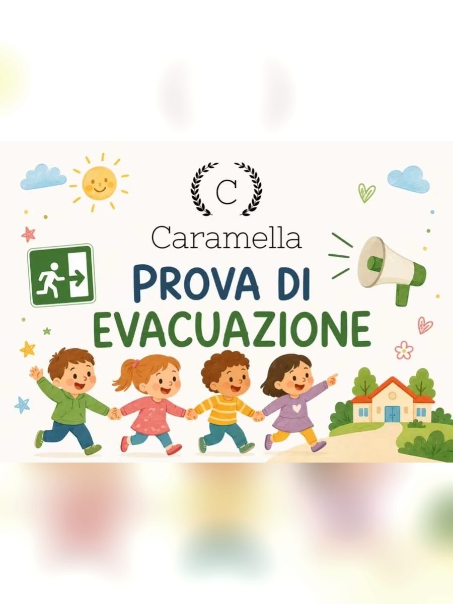 Tavola della prova di evacuazione della scuola