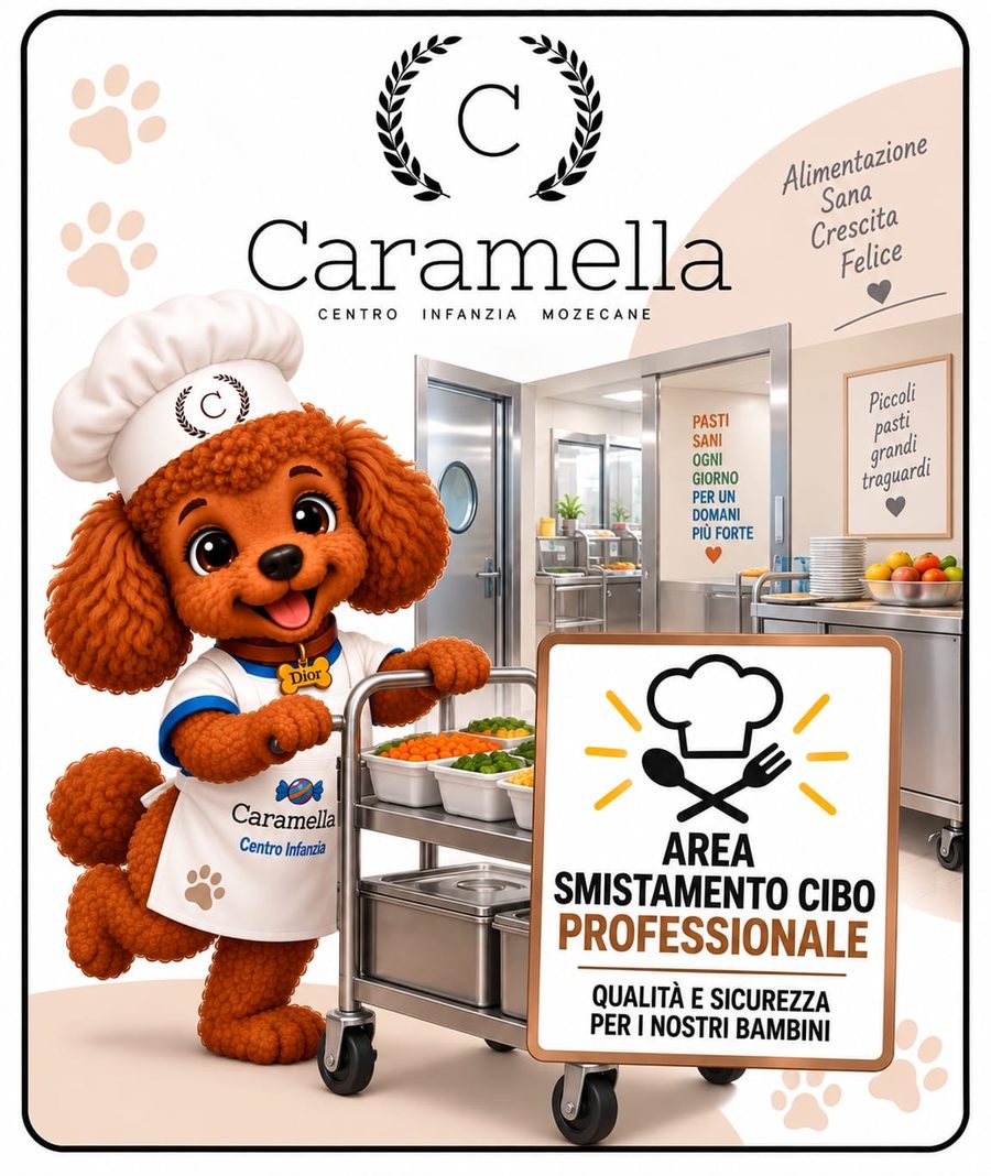 Area di smistamento del cibo professionale