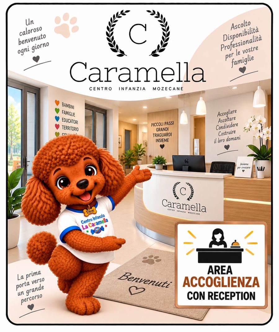Area accoglienza con reception